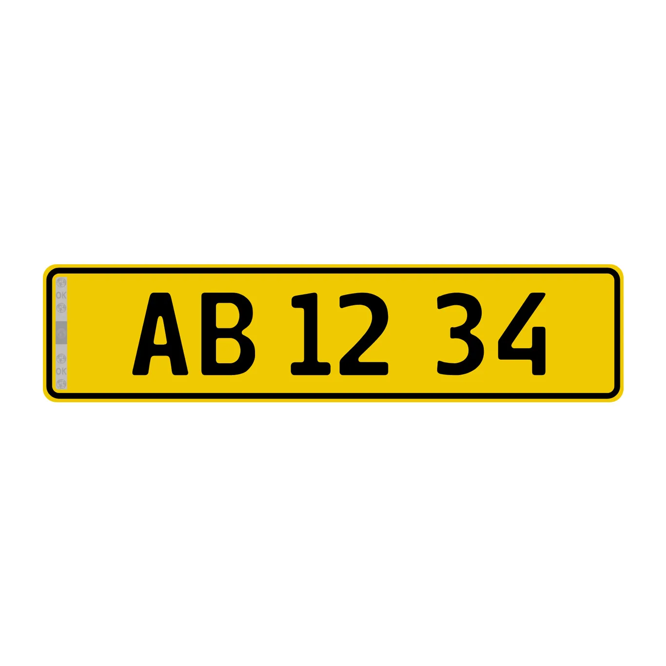 Nummerplade til trailer