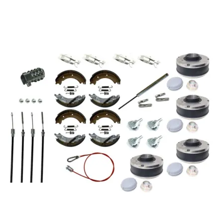 Komplet servicekit til 2-akslet Ifor Williams trailer på 3500kg