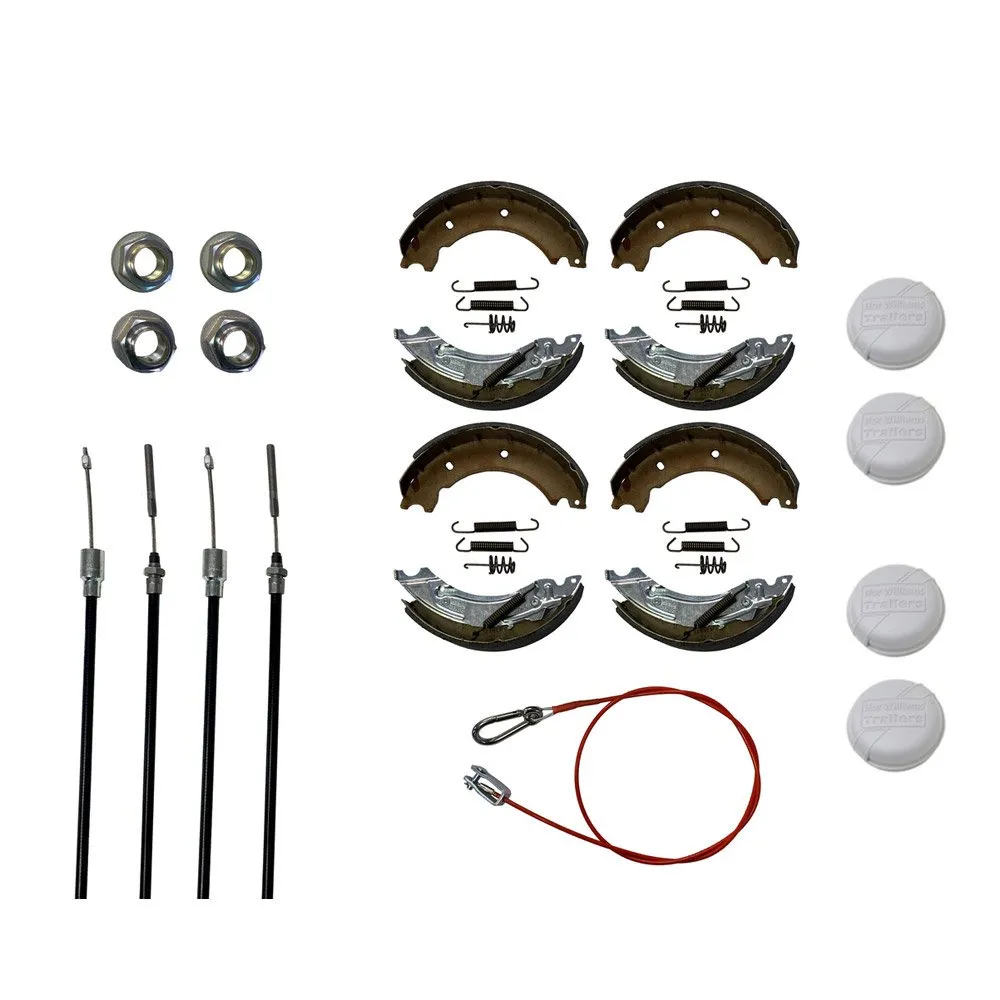 Minimum servicekit til 2-akslet Ifor Williams trailer på 3500kg