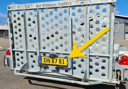 Traileropslag - Find trailer via nummerplade